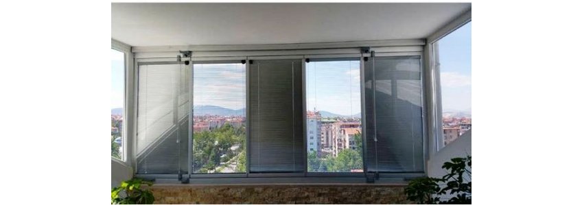 Jaluzili Katlanır Cambalkon(Ultra Isıcam)